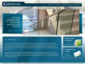 Wewnętrzne drzwi szklane wykonywane z komponentów firmy Rokma